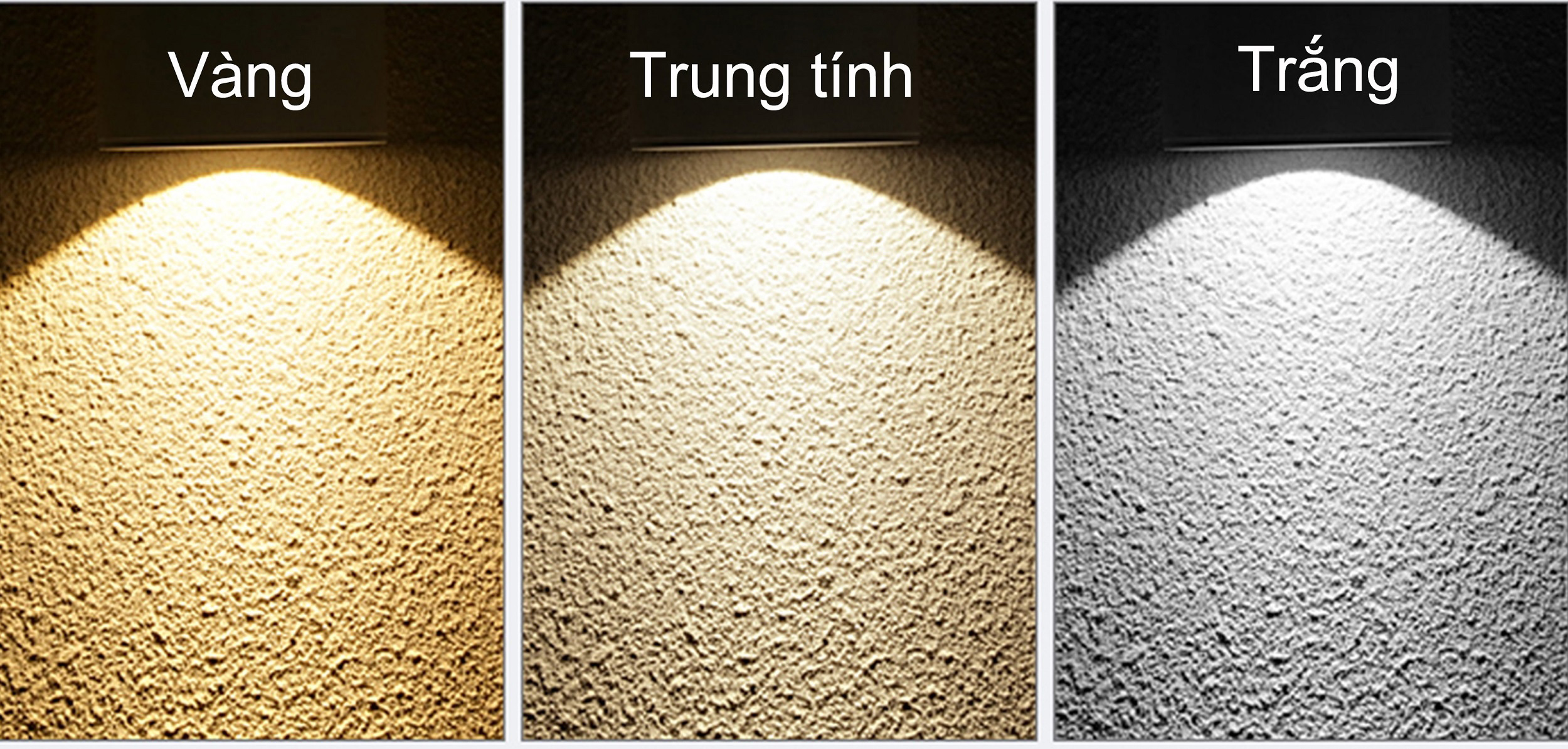 Phân biệt ánh sáng trắng – vàng – trung tính
