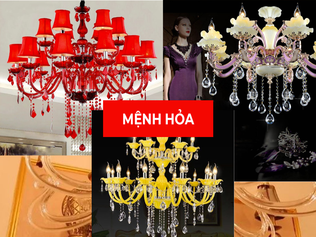 Chọn đèn trang trí họp mệnh hỏa