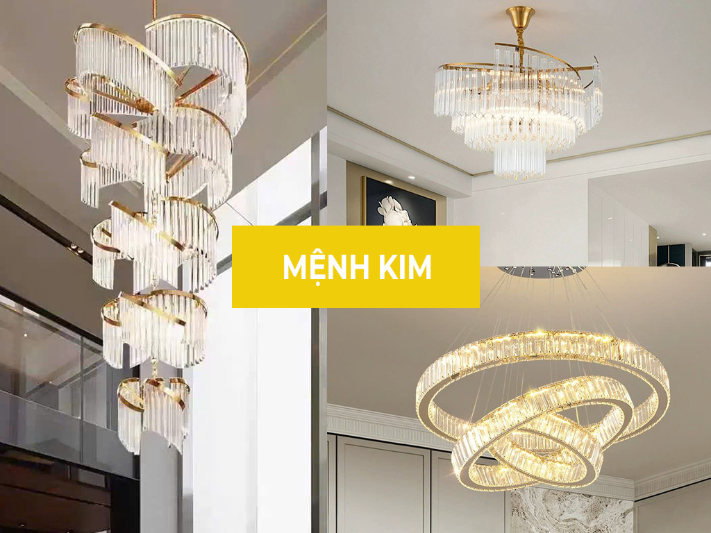 Chọn đèn trang trí hợp người mệnh kim