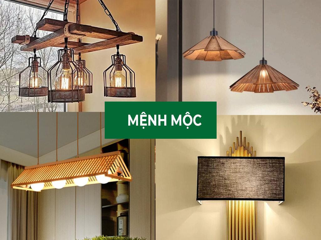 Chọn đèn trang trí cho người mệnh mộc